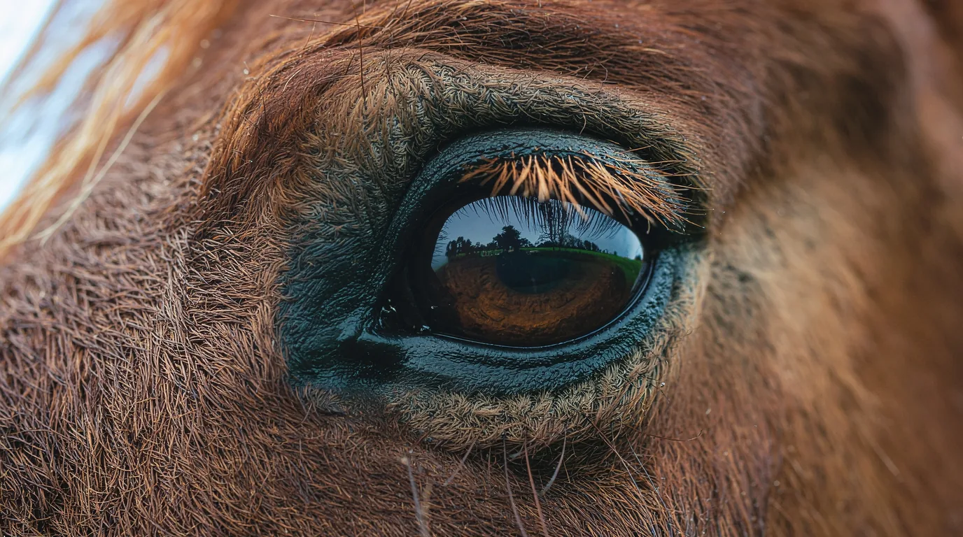 Un regard de cheval au Les Écuries de Biraval, Coulounieix-Chamiers